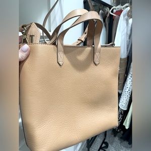 Madewell Zip Top Transport Leather Tote